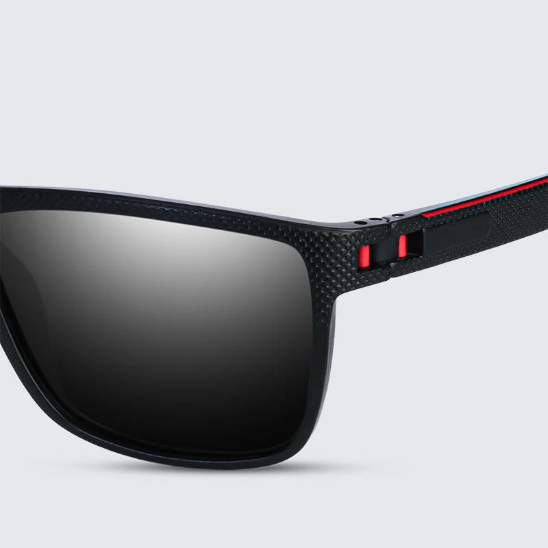 Fashion High Quality Brand New Polarized UV400 Sunglasses Men Women‘s Square Matte Frame Glasses