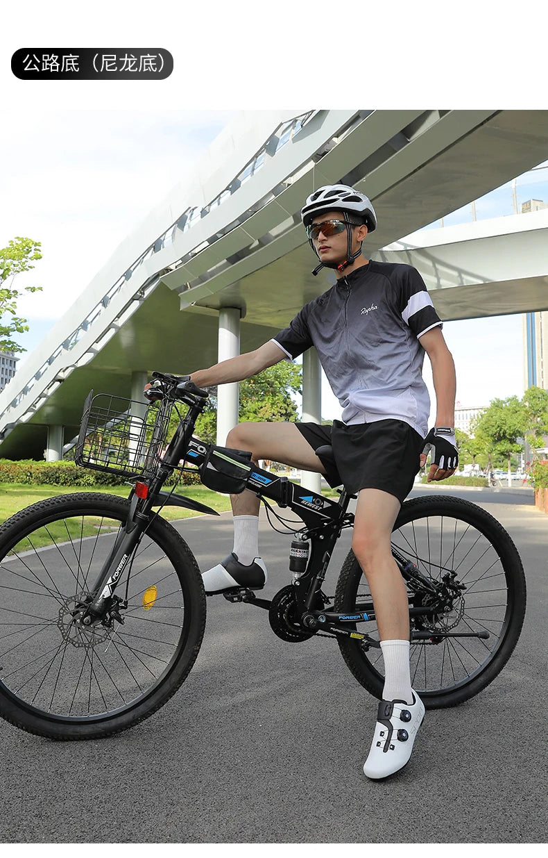 Ténis de ciclismo, sapatos de MTB respiráveis, sapatos de ciclismo de montanha para homem e mulher, sapatos para trilhos, sapatos desportivos para ciclismo de estrada, sapatos de ciclismo com pedais SPD