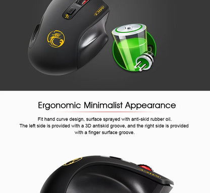 Mouse wireless nou, 2000DPI reglabil, receptor USB 3.0, mouse optic pentru computer, 2.4GHz, mouse gaming cu design ergonomic pentru laptop