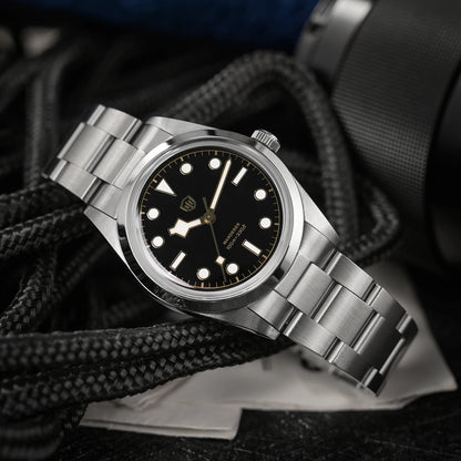 Watchdives WD1016 V3 Quartz Watch 37mm Stainless Steel Case Sapphire Vintage Watch  VH31 Sweep Movemet 100m Waterproof Men Watch