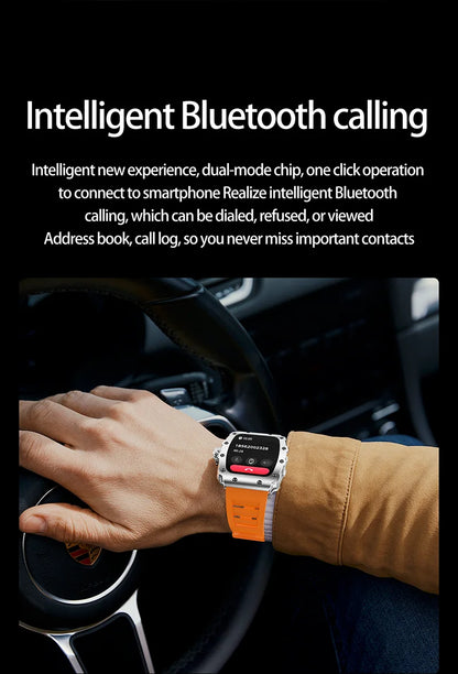 New Trend Smart Watch 1.76 inch AMOLED 3D Dynamic Dial IP67 Waterproof Bluetooth Call NFC Voice Assistant Men Sports Smartwatch
