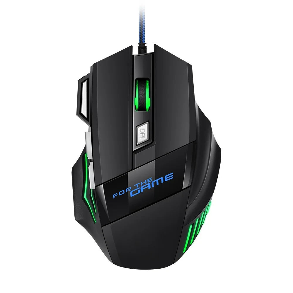 G6 Ενσύρματο Gaming Ποντίκι USB με 7 Κουμπιά, Τροχό Κύλισης, Ρυθμιζόμενη Οπτική Ανάλυση 5500DPI, Εργονομικό Ποντίκι E-sports για Laptop PC Xiaomi