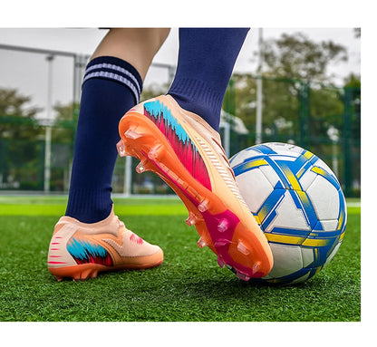 New Men Football Boots Shoes Match Training Soccer Shoes Non-Slip Cleats Long Spikes FG Ultralight Outdoor Sneaker Drop Shipping