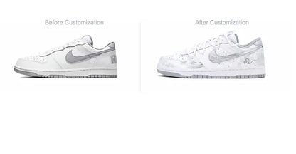 Nike Big »Wa An Ta Yun« – unikatni športni copati v retro slogu »High-Street« s kitajskim motivom v tehniki »ink wash«, nizki, unisex, za rolkanje