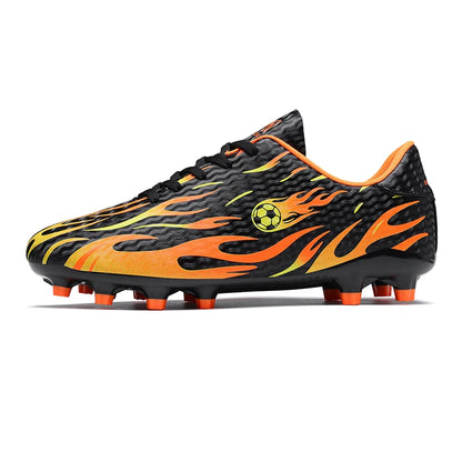 Chaussures de football pour enfants TF Turf, bottes de football respirantes, légères, antidérapantes, pour garçons et filles, chaussures de football pour entraînement en extérieur.