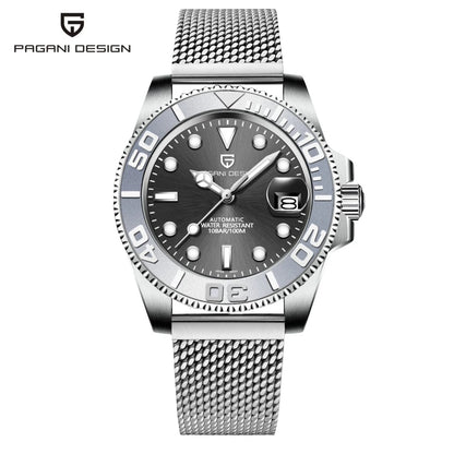 PAGANI DESIGN Sports Men Mechanical Wristwatch Sapphire Luxury Automatic Watch for Men Stainless Steel Waterproof Clock