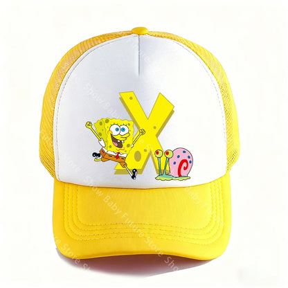 Spongebobs 4.72inch Baseball Caps for Adult Boys Kawaii Sports Breathable Mesh Hat Cute Cartoon Anime Sunbonnet Birthday Gifts