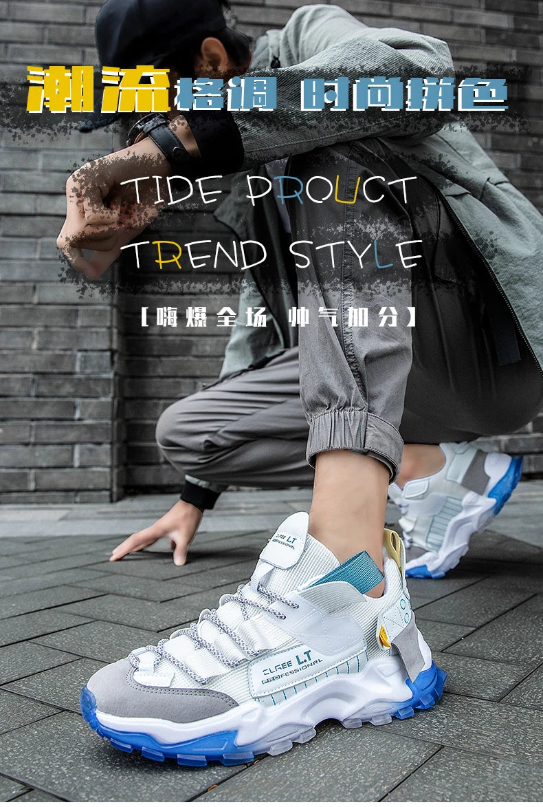 Herresko Sneakers Herre-fritidssko Herresko til tennis Luksussko Træningssko Løbesko Åndbare sko Modeloafers Løbesko til mænd
