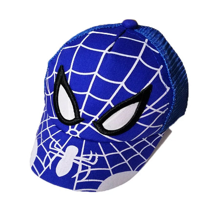 HotToys Spiderman Baseball Cap Boys Grils Hats Superhero Peripheral Cosplay Props Childrens Gift Sunhat Fashion Accessory 3-7y