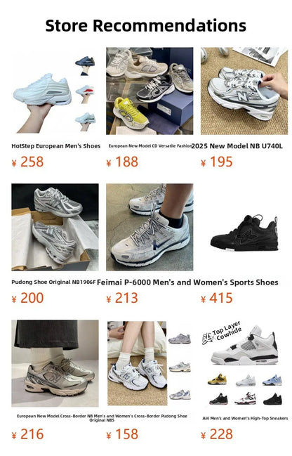 Low-Top Casual Men's Sneakers Fashionable Sport Shoes Comfortable Walking Shoes Men's Footwear Breathable Leather Upper