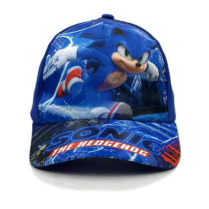 50-54cm Children's Sonic Cartoon Baseball Cap Anime Hedgehog ShadowTails Knuckles Character Sun Protection Cap Accessory Gifts