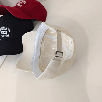 Baseballkeps i mjuk bomull med broderade bokstäver för kvinnor och män, vardags- och friluftssport, med böjd skärm, unisex, hiphop- och pappakepsar