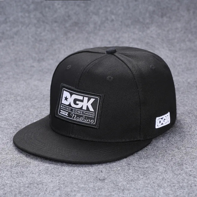 Men's Letter Embroidery All-match Flat Brim Baseball Cap Ladies Summer Hip Hop Hats Outdoor Shade Adjustable Casual Peaked Caps