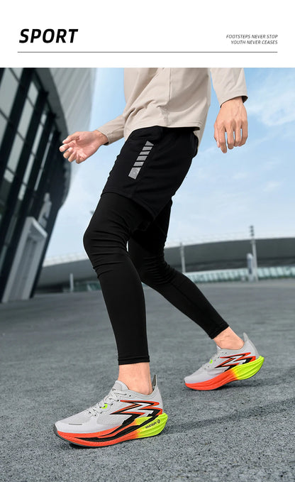 Nové běžecké boty s karbonovou deskou na maraton, pánské i dámské sportovní prodyšné lehké pohodlné protiskluzové tenisky pro volný čas