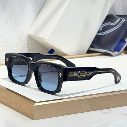 DUSENBERG Handmade Sunglasses Thick Heavy Acetate UV400 High Quality for Men Women Classical Vintage Prescription with Case