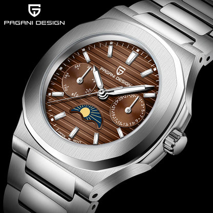 2025 New PAGANI DESIGN Women's Watch Automatic Date Luxury Quartz Watch Japan Epson VX3HA Watch Stainless Steel Waterproof Clock