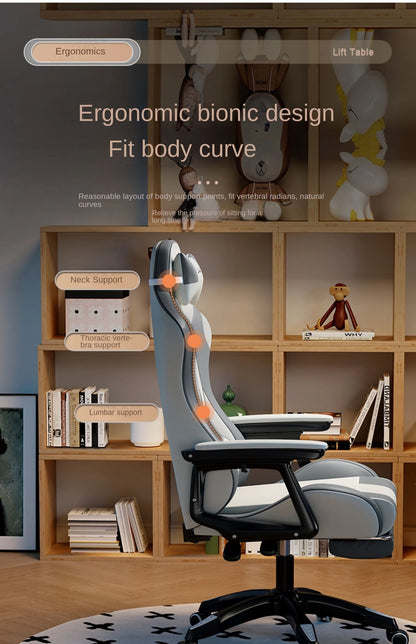 2024New Modernity Computer Office Chair  Home  Comfortable Dormitory Study  Anchor Gaming Swivel  Backrest Sofa Lifting Chair