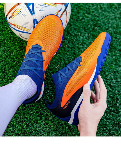 Nouveaux hommes chaussures de Football crampons de Sport adulte respirant antidérapant bottes de Football en plein air longues pointes formation garçons Match confortable
