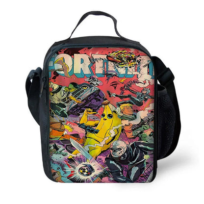 Child Insulated Large Capacity Bag for Boy Hot Game F-FortniteS Girl Student Outdoor Picnic Resuable Thermal Cooler Lunch Box