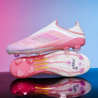 New Men's Football Boots Turf Comfortable Soccer Shoes Sport Fg Grass Cleats Futsal Non Slip Outdoor Adult Ultralight Non-Slip