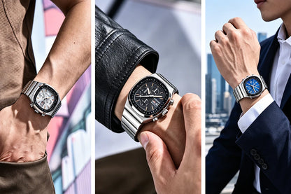PAGANI DESIGN New PD1819 Men‘s Quartz Watches 40mm Sapphire Stainless Steel Waterproof Luminous C3 Chronograph reloj hombre