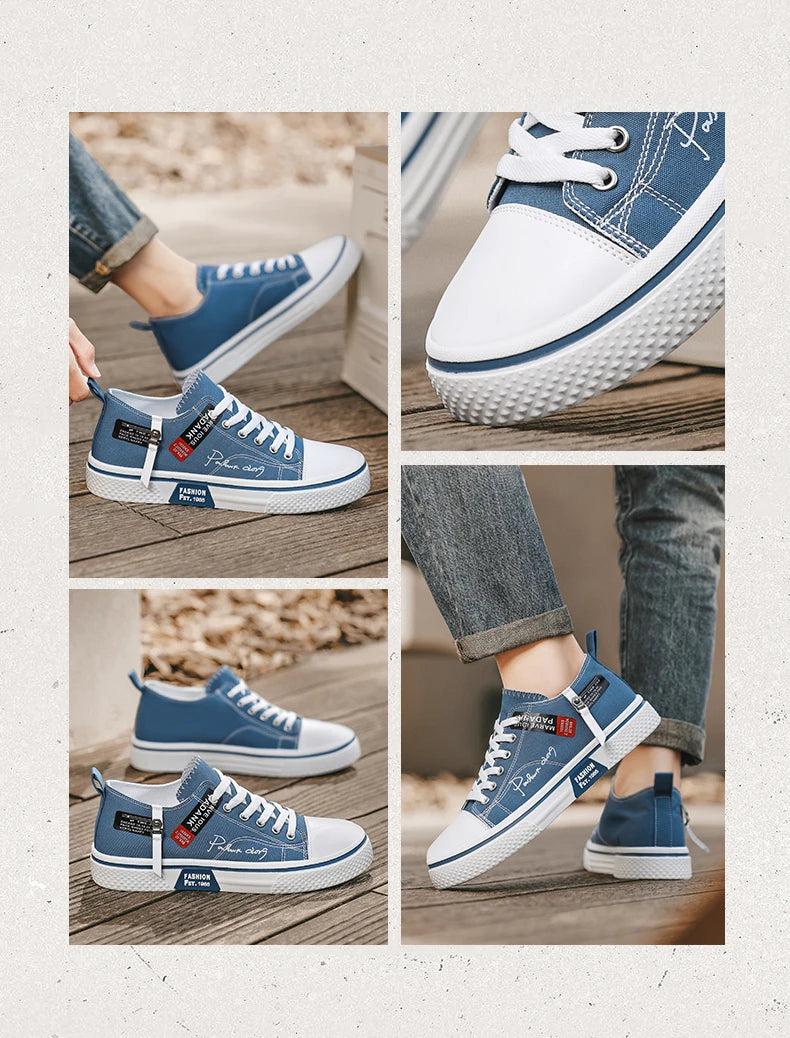 Chaussures de ville décontractées en toile pour hommes, grandes tailles, idéales pour l’été, avec semelle souple et antidérapante, parfaites pour la marche en extérieur, chaussures de sport à la mode pour jeunes, ch