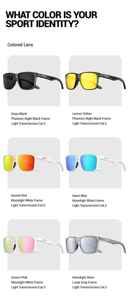 SCVCN Outdoor Polarized Water Sports Beach Ocean Sea Platform Fishing Cycling MTB Sunglasses Bicycle Sports Hiking Eyewear UV400