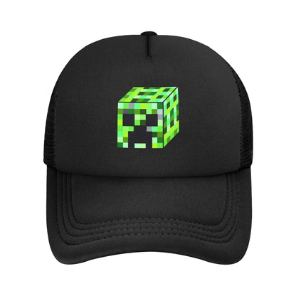 Vuxen Creepers stor urtavla videospel-trucker-keps nätbaseballkeps polyesterhatt solhatt justerbar racingkeps sommar