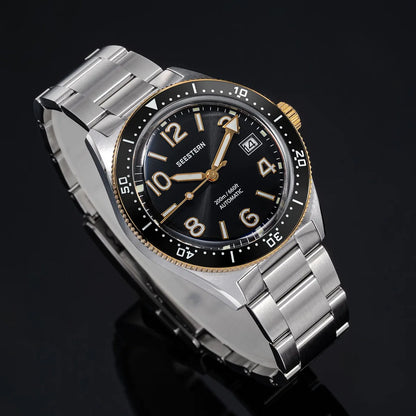 SEESTERN Diver Men's Watch Automatic Mechanical Wristwatches NH35 Movement Ceramic Bezel 20Bar Waterproof Sapphire Luminous S434-2