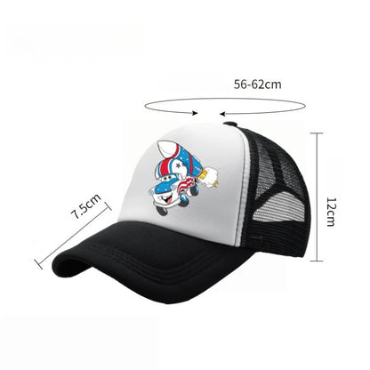 Anime Cars Lightning McQueen Cartoon Figure Print Fashion Baseball Cap Girls Boys Summer Casual Adjustable Sun Hat Birthday Gift