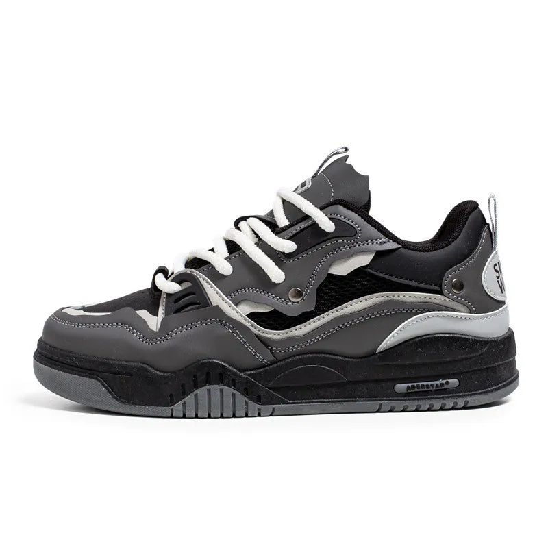 New Mesh Men's Casual Sneakers Comfortable Male Running Shoes for Men Lace-up Platform Skateboard Shoes Student Sports Sneakers