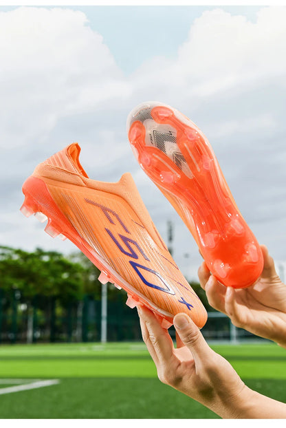 New Men's Football Boots Futsal Non-Slip Turf Comfortable Ultralight FG Grass Cleats Soccer Shoes Sport Indoor Adult Non-Slip