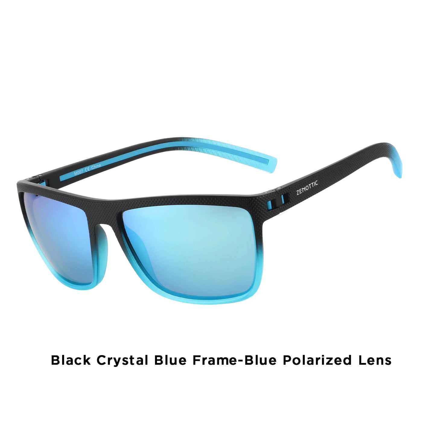 ZENOTTIC Polarized Sunglasses for Men Lightweight TR90 Frame UV400 Protection Square Sun Glasses
