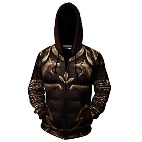 DY20Anime God of War Hoodie Cosplay Kratos Jacket Polyester Casual Coat Costumes Sportswear custom custom size25