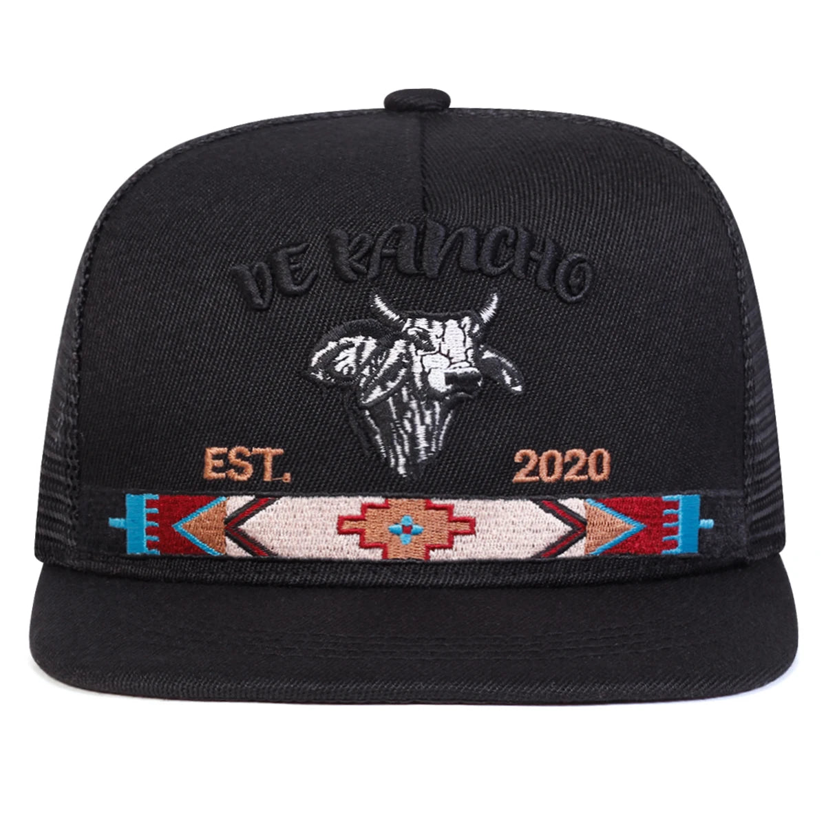 Unisex Bullhead Letter Embroidery Hip-hop Net Hat Spring And Summer Outdoor Adjustable Sports Casual Baseball Caps Sunscreen Hat