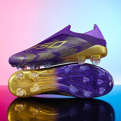 Nouvelles chaussures de football pour hommes, de haute qualité, très vendues, antidérapantes, mi-hautes, légères, pour l'extérieur, crampons de match, pour l'entraînement sur gazon.