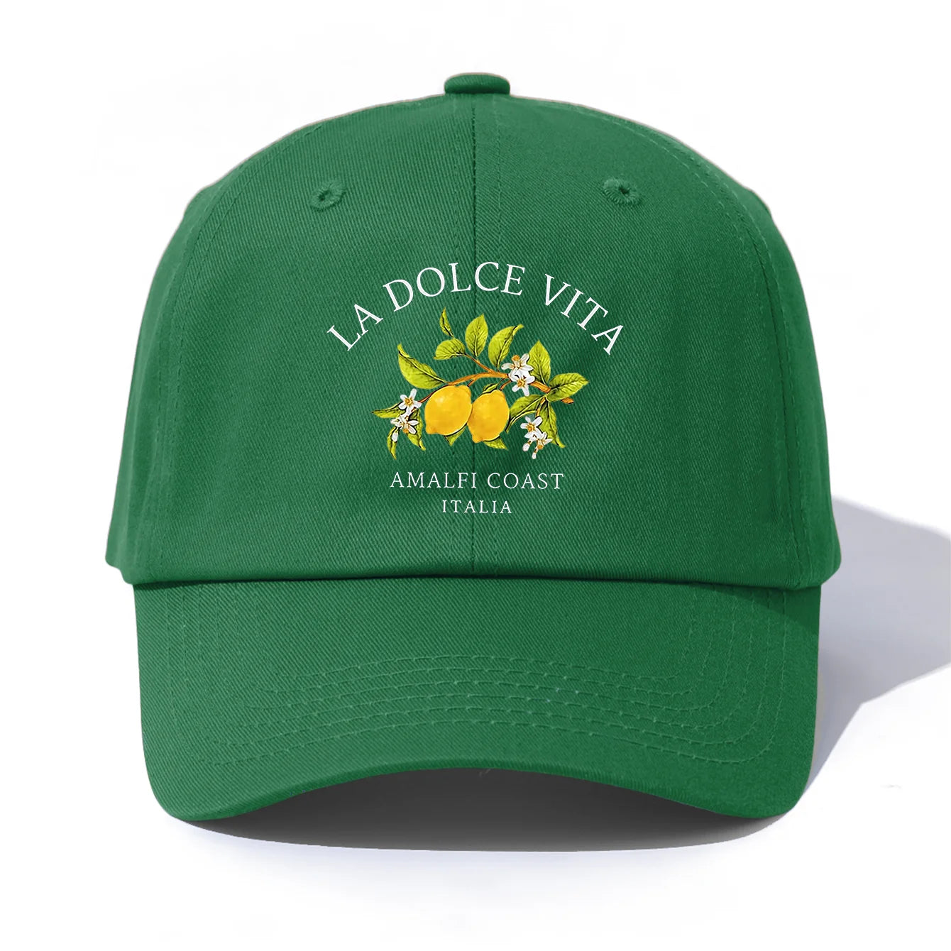 1pc LA DOLCE VITA Print  Baseball Cap for Adults,  Minimalist Retro Style Casual Soft Adjustable Dad Hat, Perfect As Gift