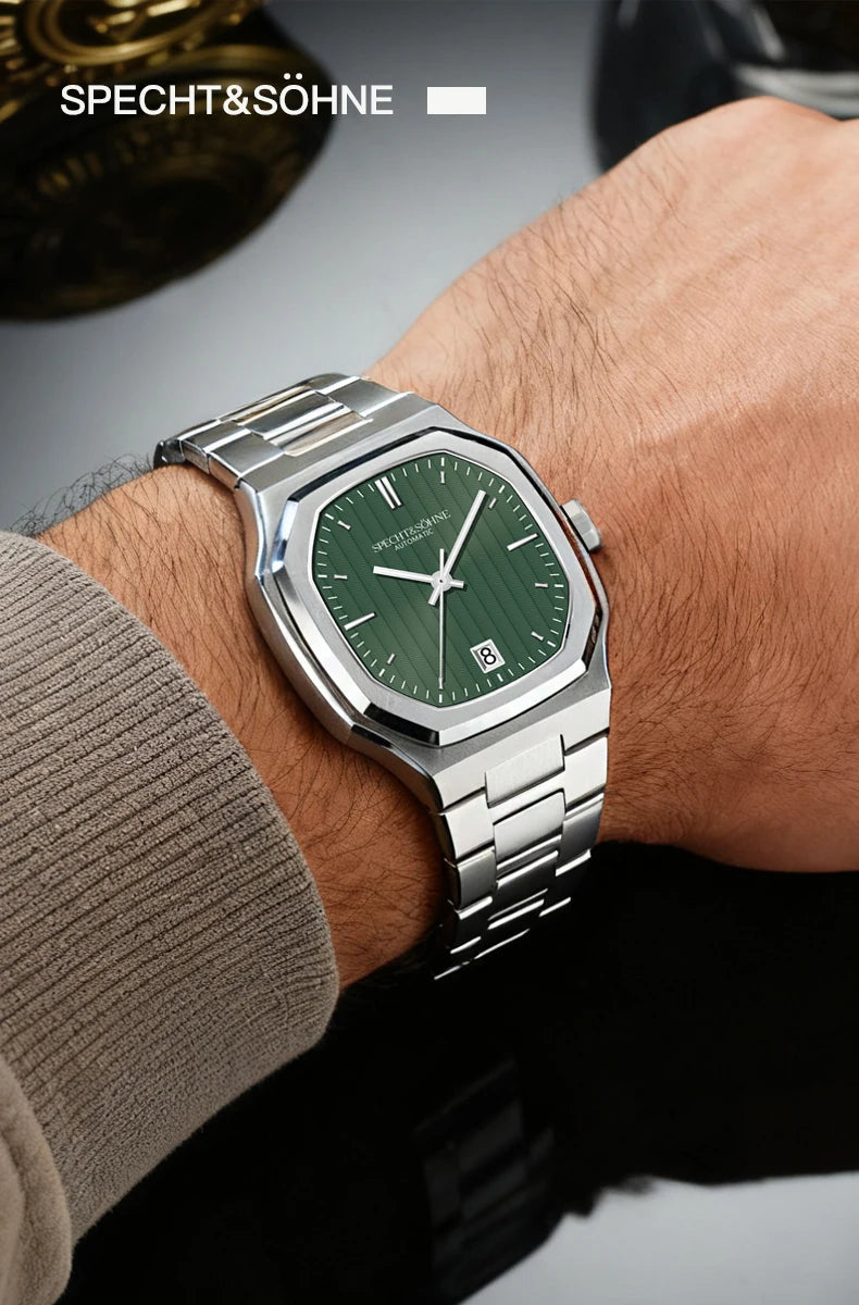 New Arrivals Specht&Sohne Watch 37MM Automatic Watches For Men Japan 8215 Movt Sapphire Crystal Stainless Steel 50M Waterproof