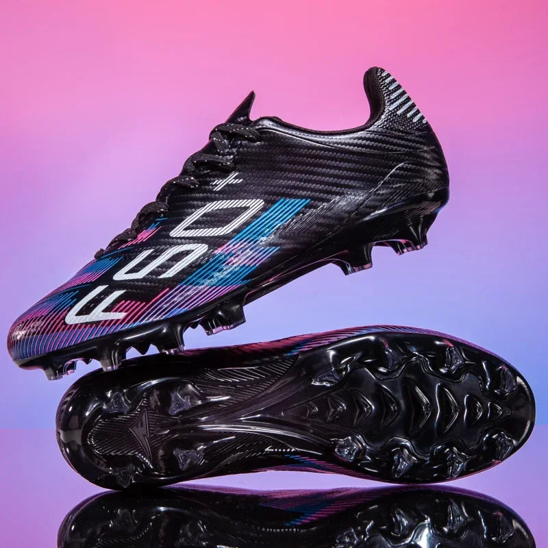 Nouvelles chaussures de football pour hommes, chaussures d'entraînement, baskets de match, chaussures de football pour terrain en herbe, chaussures de sport professionnelles antidérapantes, ultra-légères, unisexes.