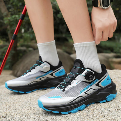 Mens Running Shoes Outdoor Mesh Breathe Mountain Off Road Climbing Shoes Wear Resistant Cosy Fashion Sneakers for Men
