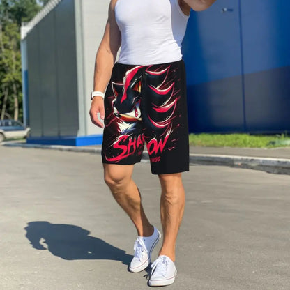 Custom Shadow The Hedgehog Sonic Poster Short Pajama Pants Men Sleepwear Sleep Lounge Bottom Shorts Sleeping Pants
