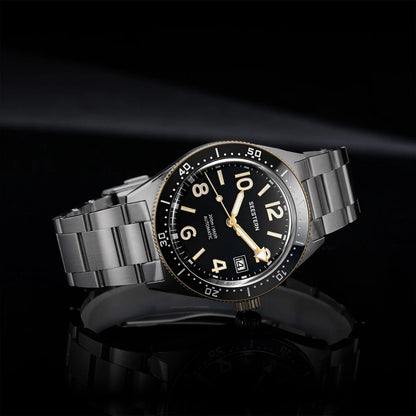 SEESTERN Diver Men's Watch Automatic Mechanical Wristwatches NH35 Movement Ceramic Bezel 20Bar Waterproof Sapphire Luminous S434-2