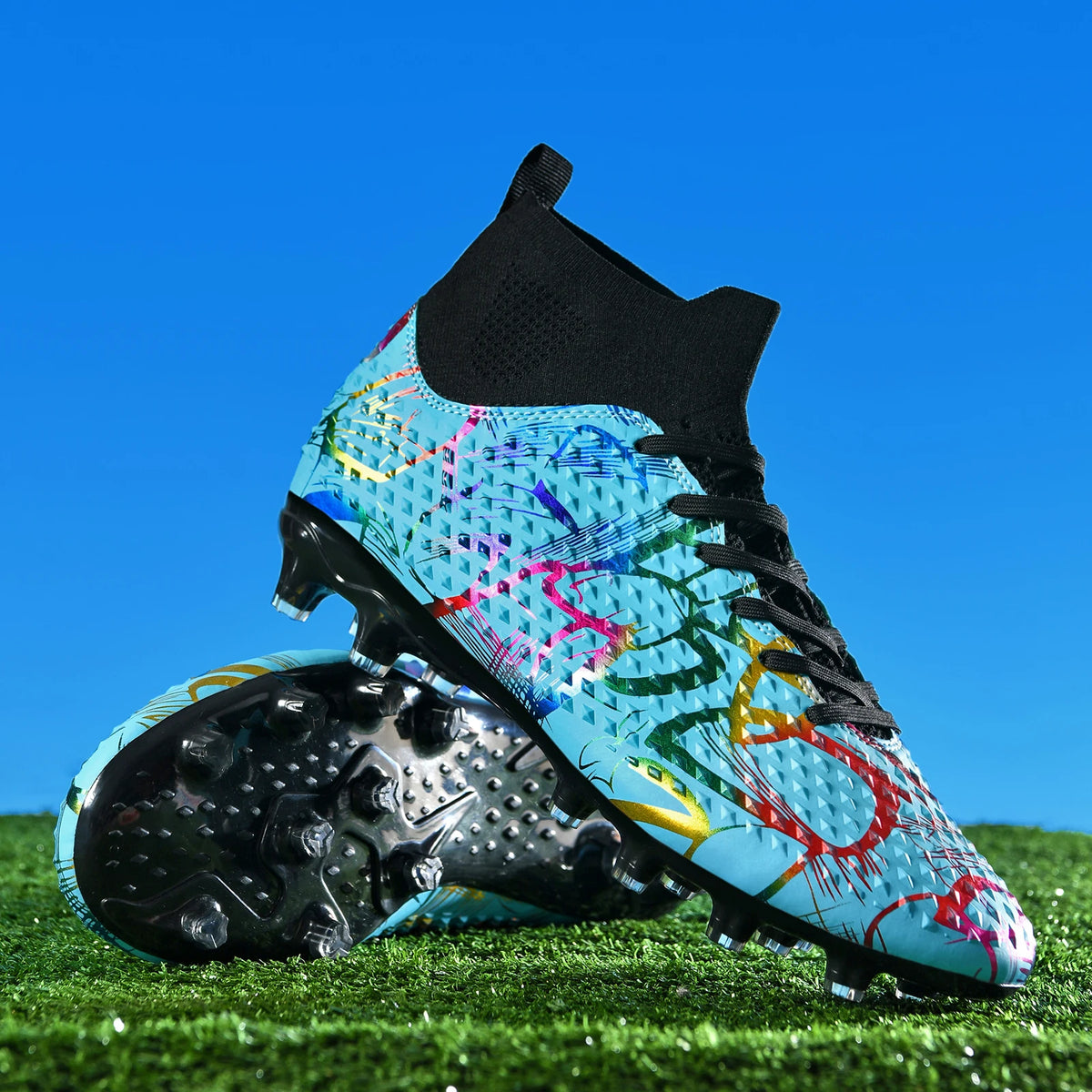 Chaussures de football de compétition à crampons, confortables, respirantes, pour l'entraînement et les matchs, une paire, tailles 31-46