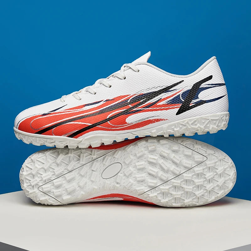Chaussures de football grande taille 46 47 pour hommes, entraînement, matchs sportifs, gazon artificiel, crampons TF, chaussures transfrontalières, chaussures pour hommes