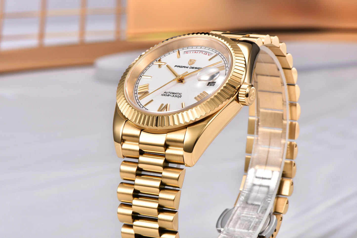 PAGANI DESIGN Men's Watches DD40 Gold White Luxury Automatic Watch Men Japan Movt Date Week Mechanical Watches For Men 2026 New