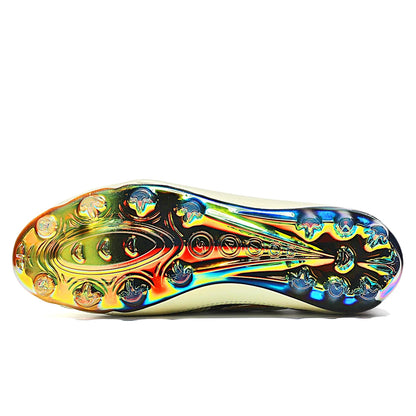 Chaussures de football pour adultes, crampons AG FG, légères, antidérapantes, avec longues pointes, résistantes à l'usure, pour terrain de gazon extérieur.