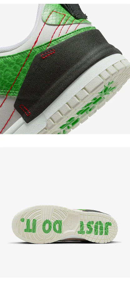 Nike äkta Dunk Disrupt2 Unisex Snake Print Low-Top Retro Sneakers DV1491-101