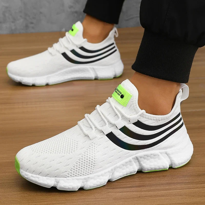 Pantofi sport casual pentru bărbați, adidași ușori și respirabili, antiderapanti, pentru alergare în aer liber, plimbare, tenis și jogging