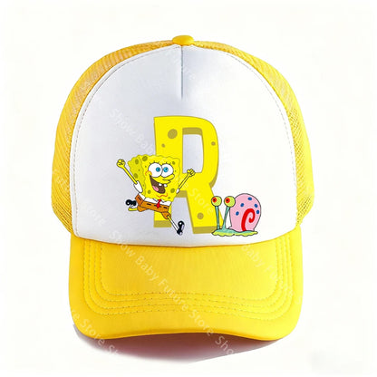 Spongebobs 4.72inch Baseball Caps for Adult Boys Kawaii Sports Breathable Mesh Hat Cute Cartoon Anime Sunbonnet Birthday Gifts