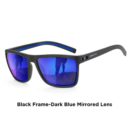 ZENOTTIC Polarized Sunglasses for Men Lightweight TR90 Frame UV400 Protection Square Sun Glasses